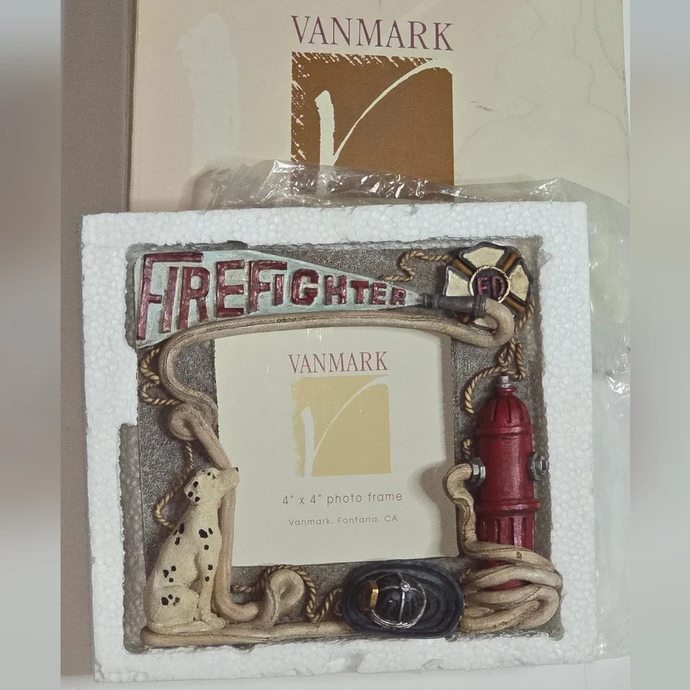 Vanmark Red Hats Of Courage 3D Photo Frame Firefighter Fireman Firehouse 4
